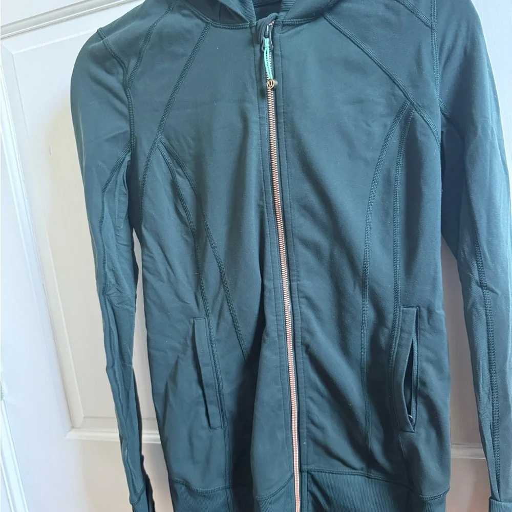 Lululemon hooded define jacket size 6 dark green - Picture 2 of 5